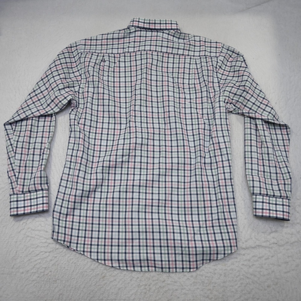 Southern Proper Dress Shirt Plaid Long Sleeve Button Up Mens Size Medium - Picture 10 of 11